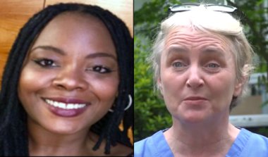 Nadine Fontaine-Palmer (l) and Sian Howell, Clinical Effectiveness and Mabadiliko.